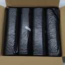 COLLBATH 4 Rolls Kitchen Bathroom Black Garbage Bags Unscented Heavy Duty Trash Bags for Office, 30"x37", 0.4 MIL