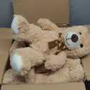 Teddy Bears Bulk 5 Packs 13.5 Inches Small Stuffed Bears Pack for Christmas Valentines Baby Shower Party Decorations Centerpieces Favors Light Brown