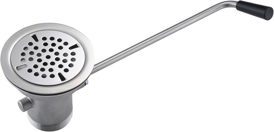 DEMIINUS 31/2 Inch Sink Drain Assembly Kit, Commercial Sink Drain with Twist Handle for Easy Controll  Prevent Sink Clogged