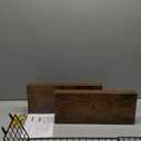 QEEIG Bathroom Shelves Over Toilet - Wall Mounted Floating Shelves Toilet Paper Storage Small Farmhouse Decor Shelf 16 inch Set of 2, Rustic Brown (019-BN2)