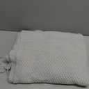 Grey Knit Bed Runner for Queen Size Bed Solid Color Woven Bed Scarf with Tassel Boho Modern Bed Runner Scarves Decoration for Bedroom Home Hotel (91 x 28 Inches, 1 Piece)