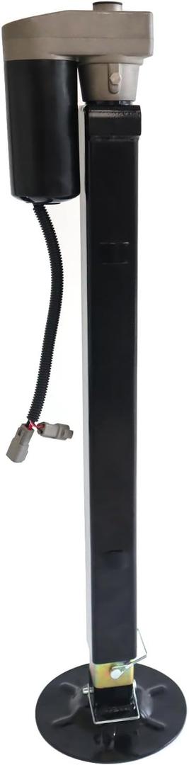 5th Wheel RV Jack Right or Left Leg, Ground Control 3.0 Automatic 5th Wheel RV Leveling System Front Hall Effect Jack with Motor, 5000 lbs, Black 305340
