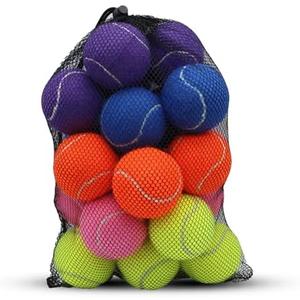 SHYUJAJIE Tennis Balls, 17 Pack Training Tennis Balls,High Elasticity Practice Tennis for Beginner, Exercise Playing Balls for Pet Dog
