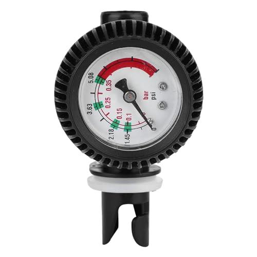 Inflatable Boat, 0-5.08 PSI Air Pressure Fishing Inflatable Boat Barometer Inflatable Boat Parts for Inflatable Boat/Kayak/Surfboard/Raft (Black)