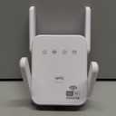 1200Mbps WiFi Extender Signal Booster for Home, Dual Band 5GHz/2.4GHz Wireless Internet Repeater with 4 External Antennas, Covers Up to 3600 Sq.ft & Supports 80 Devices, AP Mode with Ethernet Port