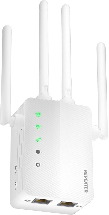 2026 WiFi Extender Signal Booster for Home, 10X Faster New Wireless Long Range Amplifier, Covers up to 15,000 sq.ft, WiFi Repeater with Ethernet Port & EasyMesh, Support 99% Devices, Easy Setup