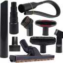 9 Pcs Universal Vacuum Attachments & Brushes for Shop Vac Accessories with 2 1/2" to 1 1/4" & 1 7/8" to 1" Adapter for Shop Vac, 1 1/4" Brush Attachment for Shop Vac, Flexible Crevice Tool