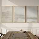 Framed Christian Wall Art Set of 3, Jesus Leaves the 99 Sheep Framed Canvas Prints, Neutral Beige Minimalist Scripture Artwork for Living Room Bedroom Prayer Room Office, 16x24 Inch