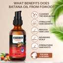 2 x Batana Oil Spray for Hair Growth, 100% Natural & Pure Dr Sebi Organic Raw Batana Oil from Honduras, Hair Thickening & Strengthening Hair regrowth oil, 2 Fl Oz
