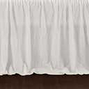 Lush Decor Ruffle Skirt Daybed Cover 5 Piece Set 39" W x 75" L, White -White Bedding Set - Daybed Comforter Set - Ruffled Bedding - Coquette Decor