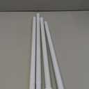 Curtain Rods for Windows 30-62 Inch, 5/8" White Curtain Rods, Stainless Steel Small Curtain Rod for Bedroom, Living Room,Kitchen,Farmhouse, Outdoor Curtain rod White