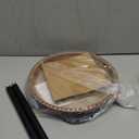 BIRD WISH Heated Bird Bath, Stable 5-Prong Metal Base Thermostat Control Weather Resistance 75W Heated Bird Baths for Outdoors for Winter Garden Yard Patio Lawn, Terracotta