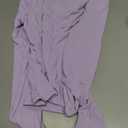 SUUKSESS Women Double Lined Fitted Basic Tee Shirts Crew Neck Long Sleeve Going Out Crop Tops (Lilac, XL)