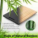 Bamboo Sliding Tray 16"W x 13"D Appliance Slider with Rubber Wheels Sliding Tray for Coffee Maker, kitchen Appliance Sliders for Countertop Air Fryers, Kitchen Stand Mixers, Toasters, Microwave