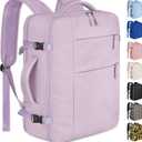 Capolo Travel Backpack for Women Men Waterproof Laptop Backpack Airlines Approved Personal Item Backpack Bag Computer Bookbag for Business, Work, Traveling Fits 15.6 Inch Laptop(Purple)