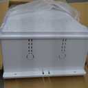 Joinfworld White Outdoor Electrical Box Waterproof Nema Enclosure 16x11x6 Plastic WiFi Box with Fan Vented Dust Screen (15.7"x11"x5.9" Non-Slip Buckle)