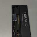 Feraco Magnetic Bracelet for Men Titanium Steel Magnetic Bracelet for Men with Double Row Magnets Adjustable (Black & Gold)