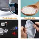 500 Pack Drink Carrier for Delivery, Plastic Drinking Bags with Handle, To Go Clear 1-Cup Packaging Poly Bags for Take Out Beverage Coffee Juice, Single Cup Holder for Stores Restaurant