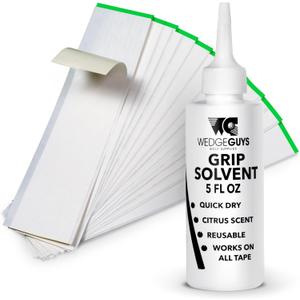 Wedge Guys Golf Grip Kits for Regripping Golf Clubs - Professional Quality - Options Include Hook Blade, 15 or 30 Tape Strips, 5 or 8 oz Solvent, Grip Tape Remover, Bench Vise & Rubber Clamp
