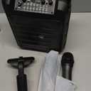 Karaoke Machine for Adults - Portable Bluetooth Karaoke Speaker with Two Wireless Microphones, PA System Speaker Supports TF Card/USB, AUX in, REC, Bass & Treble for Party/Meeting