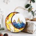 4 x Night Court Christmas Ornaments: Christmas Tree Ornaments, Bookshelf Decor, Stocking Stuffers, Fantasy Book Reader Gifts, Book Lover Gifts, Bookish Gift (Mountain-moon)