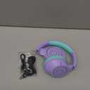Kids Bluetooth Headphones, 85H Playtime Wireless Headphones for Kids, Colorful LED Lights, 85/94dB Safe Volume Limit, Bluetooth 5.4 Built-in Mic Toddler Headset for Tablet/Airplane (Purple)