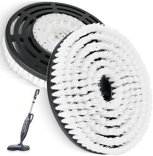 2 Pack Replacement Brush Heads for Shark Steam Mop S7000/S7001/S8201 Series, Deep Cleaning for Tiles Hardwood Floor (White)