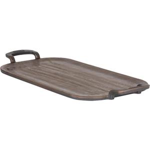 Viking Nonstick Double Burner Griddle, 24 Inch Bronze Cast Iron Grill Pan, Made without PFAS, Induction Compatible, Oven Safe to 500F