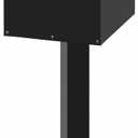 Large Acrylic Raffle Ticket Box with Slot, Mobility Versatile Suggestion/Donation/Offering Collection Boxes with Stand for Drawings, Voting, Ballots, Charity, Feedback, Event, Black