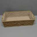 Mkono Macrame Storage Baskets Boho Decor Box Handmade Woven Decorative Countertop Toilet Tank Shelf Cabinet Organizer for Bedroom Livingroom Home, 2 Pack
