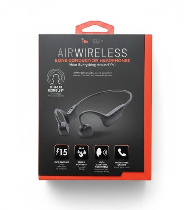 Helix Air Wireless Bone Conduction Headphones .