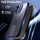 for iPhone 14 Pro Case Black with Screen Protector,Slim Black Phone Case for i Phone 14 Pro Cover para for Men,14Pro Phone Case and Camera Protective.