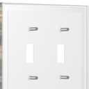 Decorative Art Light Switch Covers,2 Gang Toggle Rocker,Wall Plate,Switchplate Electrical Faceplate,Fox (2 Gang Double Toggle/5x4.9 IN)