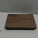 Amyhill Wood Pedestal Stand Kitchen Soap Tray Farmhouse Wooden Riser Stand for Kitchen Bathroom Counter Table Decor Plant Candle Vases Display(Classic,Dark Brown,12 x 7 Inch)