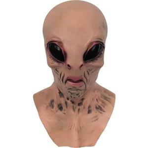 Amazon.com: Alien Mask with Neck Scary Alien Head Latex Mask for Halloween Costume Party Prop : Clothing, Shoes & Jewelry