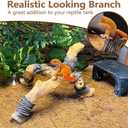 Tfwadmx Snake Climbing Branch, Reptile Climbing Decor Resin Reptile Climbing Wood Branches, Gecko Tank Branches Decor for Lizards, Tarantulas, Hermit Crab, Frogs