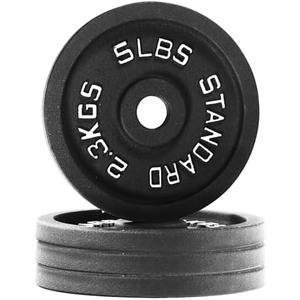 Cast Iron 1-Inch Standard Weight Plate for Strength Training & Weightlifting