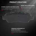 cciyu Professional Ceramic Front Brakes Pads Set fit For 1993-1997 Geo Prizm,1992-2001 For Toyota For Camry,1994-1997 For Toyota Celica,1993-1997 For Toyota Corolla,1996-2003 For Toyota For RAV4