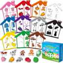 Torlam Magnetic Color Sorting Toys Alphabet Games Learning ABC Letter Recognition Color Shape Matching Fridge Magnets for Kids, Preschool Learning Activity Toddler Magnets for Refrigerator Whiteboard