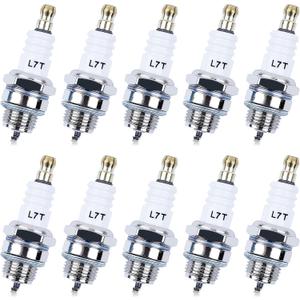 L7T Spark Plug for NGK BPMR7A, 10 Pack Sparkplugs for Champion CJ8 RCJ6Y RCJ7Y & More 2-Stroke Engine, Adofol Spark Plugs for Stihl 017 018 MS170 MS180 MS290 MS310 MS390 029 039 Chainsaw