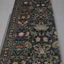 Hallway 2x5 Washable Runner Rug: Oriental Floral Stain Resistant Rug for Entryway Kitchen Farmhouse Soft Carpet for Bathroom Bedroom Thin Laundry Living Room Floor Mat with Non Slip Backing(2x5,Green)