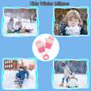 Kids-Warm-Knit Mittens - Girls-Winter Outdoor-Thickened Cold-Weather Wool Toddlers Ski Gloves For 3-5 Years