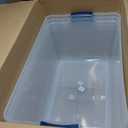 Rubbermaid Cleverstore 95 Qt Clear Storage Bins with Lids, 4-Pack, Stackable, BPA-Free, Made in USA