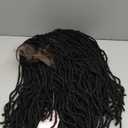 Full Lace Short Faux Locs Wig with Baby Hair Pre Plucked Knotless Square Part Straight Pencil Size Dreadlock Soft Locs Full Double Lace Wig for Black Women Natural Hairstyle (14)