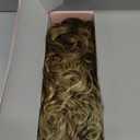 Flufymooz 100 Pure Protein Ponytail Extension, 18 Inch Curly Claw Clip Ponytail Hair Extensions Natural Soft pony tail hairpiece for women-Dark Blonde (Dark Blonde to Light Brown)