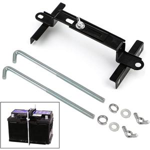 Adjustable Battery Hold Down, Universal Battery Adjustable Crossbar with L Bolt Battery Hold Down Holder for Car SUV (Bolt Length 24cm/9.45inches)