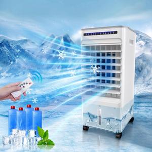 Swamp Cooler Air Conditioner, 4-in-1 Evaporative Air Cooler with 5L Water Tank No Window, Portable Swamp Cooler 3 Speeds, 120Oscillation, Remote Control, Evaporative Cooler Cooling Fan