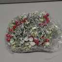 WILLBOND 4 Pieces 9.5" Mini Christmas Wreaths for Kitchen Cabinet Small Christmas Candle Rings Red Berries Wreath Pillar Candle Rings Xmas Hanging Garlands for Front Door Fireplace Window Decor