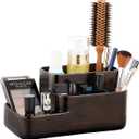 zccz Bathroom Organizer Toothbrush Holders - Electric Toothbrush and Toothpaste Holder for Bathrooms - Tooth Brushing Holder Bathroom Sink Organizers Countertop Storage, Oil Rubbed Bronze (Orb)
