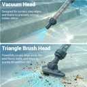 Spa Vacuum for Hot Tub, Cordless Pool Vacuum for Above Ground Pool, Lightweight Handheld Pool Cleaner with 2 Brush Heads, Rechargeable Stick Spa Cleaner (Blue)
